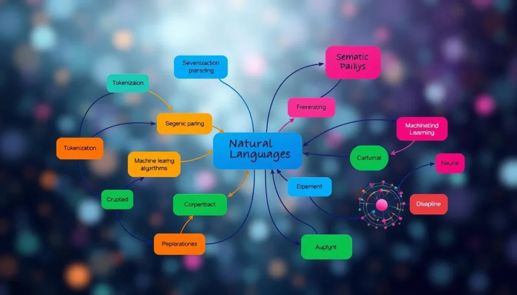 Natural language processing diagram